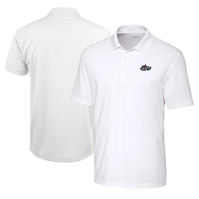 Men's Cutter & Buck  White Rocket City Trash Pandas Clique Spin Eco Performance Pique Polo