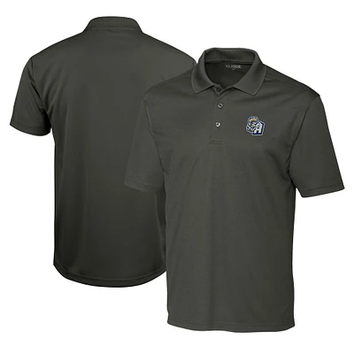 Men's Cutter & Buck  Steel San Antonio Missions Clique Spin Eco Performance Pique Polo
