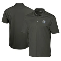 Men's Cutter & Buck  Steel San Antonio Missions Clique Spin Eco Performance Pique Polo