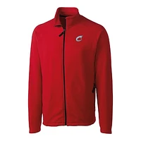 Men's Cutter & Buck  Red Columbus Clippers Clique Summit Performance Fleece Full-Zip Jacket