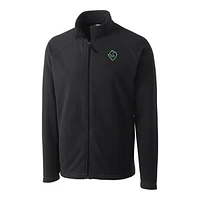 Men's Cutter & Buck  Charcoal Hillsboro Hops Clique Summit Performance Fleece Full-Zip Jacket
