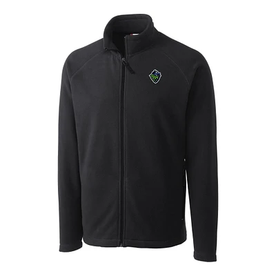 Men's Cutter & Buck  Charcoal Hillsboro Hops Clique Summit Performance Fleece Full-Zip Jacket