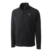 Men's Cutter & Buck  Charcoal Hillsboro Hops Clique Summit Performance Fleece Full-Zip Jacket