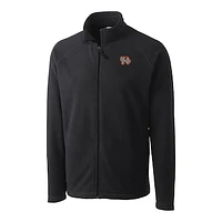 Men's Cutter & Buck  Charcoal Norfolk Tides Clique Summit Performance Fleece Full-Zip Jacket