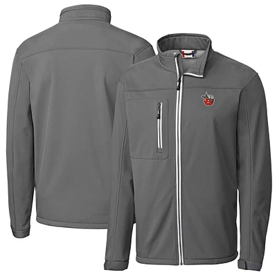 Men's Cutter & Buck  Steel Fort Wayne TinCaps Clique Telemark Eco Stretch Softshell Full-Zip Jacket