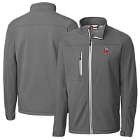 Men's Cutter & Buck  Steel Fort Wayne TinCaps Clique Telemark Eco Stretch Softshell Full-Zip Jacket