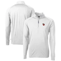 Men's Cutter & Buck Fort Wayne TinCaps Adapt Eco Knit Stretch Recycled Quarter-Zip Pullover