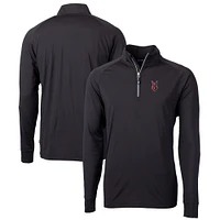 Men's Cutter & Buck Indianapolis Indians Adapt Eco Knit Stretch Recycled Quarter-Zip Pullover