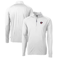 Men's Cutter & Buck Jacksonville Jumbo Shrimp Adapt Eco Knit Stretch Recycled Quarter-Zip Pullover