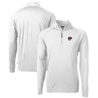 Men's Cutter & Buck Jacksonville Jumbo Shrimp Adapt Eco Knit Stretch Recycled Quarter-Zip Pullover