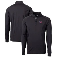 Men's Cutter & Buck Buffalo Bisons Adapt Eco Knit Stretch Recycled Quarter-Zip Pullover