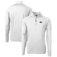 Men's Cutter & Buck Rocket City Trash Pandas Adapt Eco Knit Stretch Recycled Quarter-Zip Pullover