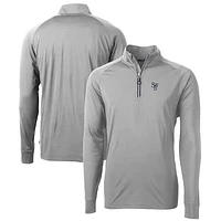 Men's Cutter & Buck Scranton Wilkes-Barre RailRiders Adapt Eco Knit Stretch Recycled Quarter-Zip Pullover
