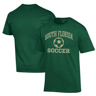 Men's Champion Green South Florida Bulls Soccer Icon T-Shirt