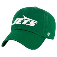 Men's '47 Green New York Jets Clean Up Team Script Adjustable Hat