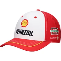 Men's Team Penske White/Red Joey Logano Shell Pennzoil Uniform Adjustable Hat