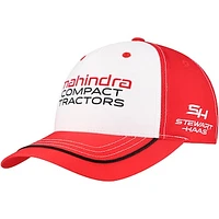 Men's Stewart-Haas Racing Team Collection White/Red Chase Briscoe Mahindra Uniform Adjustable Hat