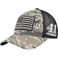 Men's Stewart-Haas Racing Team Collection Camo Ryan Preece Flag Adjustable Hat