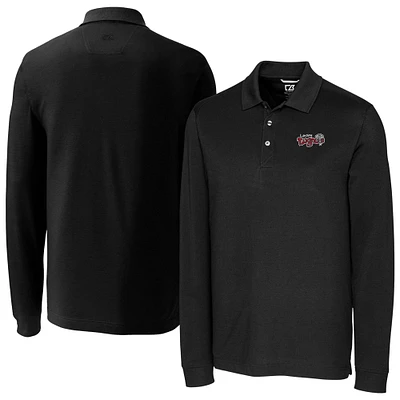 Men's Cutter & Buck Lansing Lugnuts DryTec Advantage Tri-Blend Pique Long Sleeve Polo