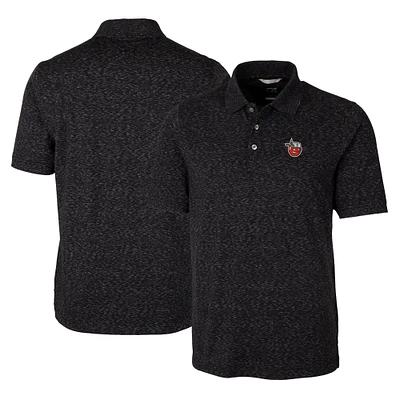 Men's Cutter & Buck  Black Fort Wayne TinCaps Advantage Tri-Blend Space Dye Polo