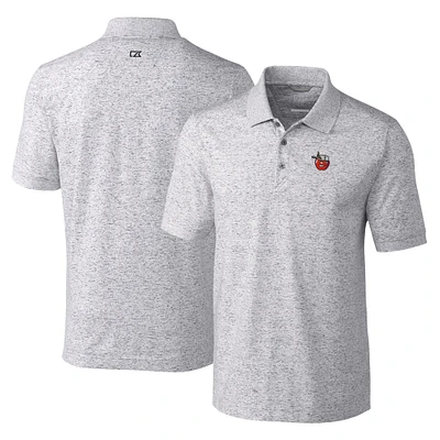 Men's Cutter & Buck  Gray Fort Wayne TinCaps Advantage Tri-Blend Space Dye Polo