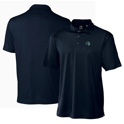 Men's Cutter & Buck Navy Gwinnett Stripers DryTec Genre Textured Solid Polo