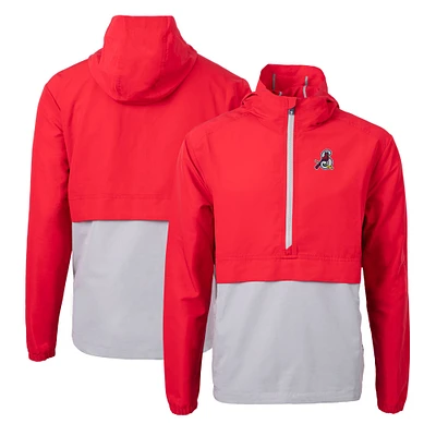 Men's Cutter & Buck  Red Springfield Cardinals Charter Eco Recycled Half-Zip Anorak Jacket