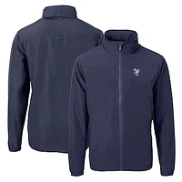 Men's Cutter & Buck Navy Scranton Wilkes-Barre RailRiders Charter Eco Recycled Full-Zip Jacket