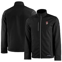 Men's Cutter & Buck  Black Fresno Grizzlies Evoke Eco Softshell Recycled Full-Zip Jacket