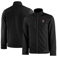 Men's Cutter & Buck  Black Fresno Grizzlies Evoke Eco Softshell Recycled Full-Zip Jacket