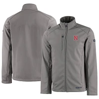 Men's Cutter & Buck  Gray Nashville Sounds Evoke Eco Softshell Recycled Full-Zip Jacket