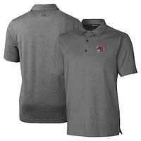 Men's Cutter & Buck Heather Charcoal Buffalo Bisons Forge Heathered Stretch Polo