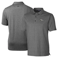 Men's Cutter & Buck Heather Charcoal Omaha Storm Chasers Forge Heathered Stretch Polo