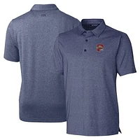 Men's Cutter & Buck Heather Navy Portland Sea Dogs Forge Heathered Stretch Polo