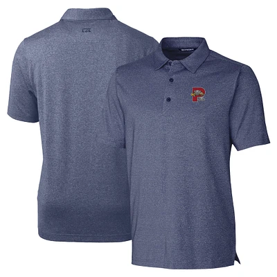 Men's Cutter & Buck Heather Navy Portland Sea Dogs Forge Heathered Stretch Polo