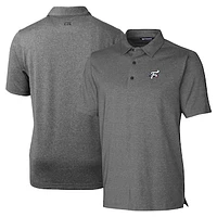 Men's Cutter & Buck Heather Charcoal Reading Fightin Phils Forge Heathered Stretch Polo