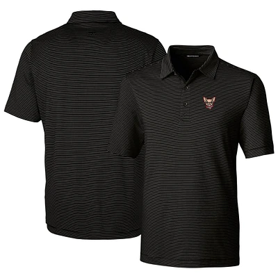 Men's Cutter & Buck  Black El Paso Chihuahuas Forge Pencil Stripe Stretch DryTec Polo