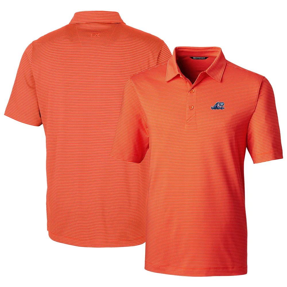 Men's Cutter & Buck West Michigan Whitecaps Forge Pencil Stripe Stretch DryTec Polo