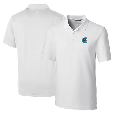 Men's Cutter & Buck  White Charlotte Knights DryTec Forge Stretch Polo