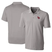 Men's Cutter & Buck  Gray Louisville Bats DryTec Forge Stretch Polo
