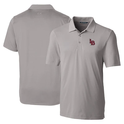Men's Cutter & Buck  Gray Louisville Bats DryTec Forge Stretch Polo