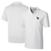 Men's Cutter & Buck  White Louisville Bats DryTec Forge Stretch Polo