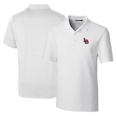 Men's Cutter & Buck  White Louisville Bats DryTec Forge Stretch Polo