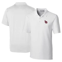 Men's Cutter & Buck  White Louisville Bats DryTec Forge Stretch Polo