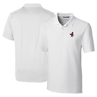 Men's Cutter & Buck  White Memphis Redbirds DryTec Forge Stretch Polo