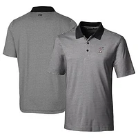 Men's Cutter & Buck  Black Albuquerque Isotopes Forge Tonal Stripe Stretch Polo