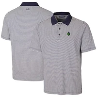 Men's Cutter & Buck  Navy Hillsboro Hops Forge Tonal Stripe Stretch Polo