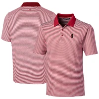 Men's Cutter & Buck Indianapolis Indians Forge Tonal Stripe Stretch Polo