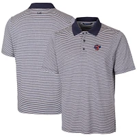 Men's Cutter & Buck  Navy Jacksonville Jumbo Shrimp Forge Tonal Stripe Stretch Polo