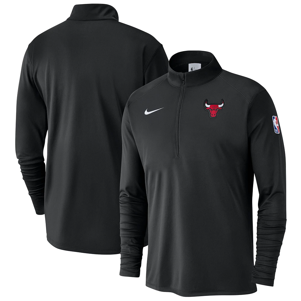 Men's Nike Chicago Bulls 2024/25 Courtside Performance Half-Zip Top